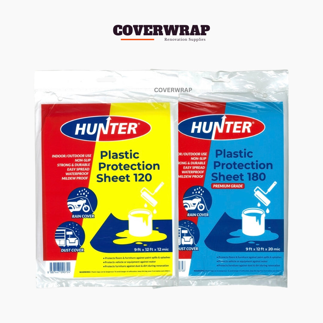 HUNTER Plastic Drop Sheet | Drop Cloth